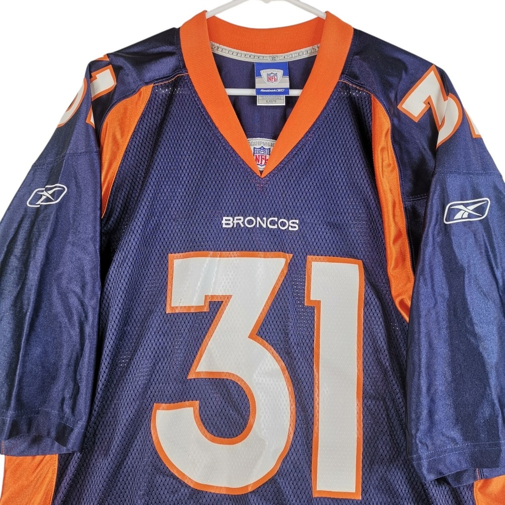 Men's NFL Nike On Field Denver Broncos Jersey #31 LEE Size XL Navy Blue - Picture 4 of 6